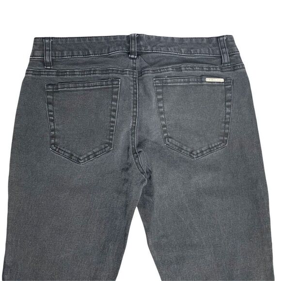 Michael Kors Denim Skinny Jeans 2 Black Jeggings Ankle Zipper Stretch 5 Pocket - Picture 5 of 7